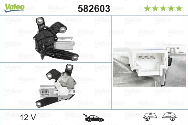Wiper Motor - 582603 VALEO